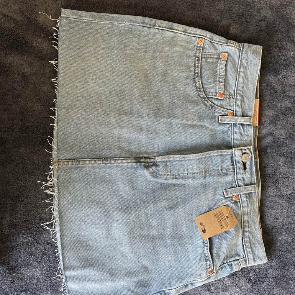 Levi's Light Blue Mini Skirt